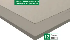 Superboard Pared Interior Junta Invisible Extra Plus 12 mm